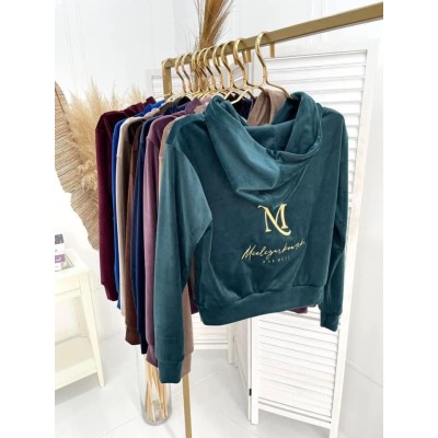 Bluza na zamek | zieleń