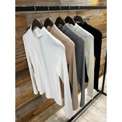 Sweter Golf | beż śmietana