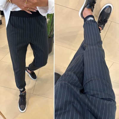 Spodnie SERDUSZKA eleganckie | czarne