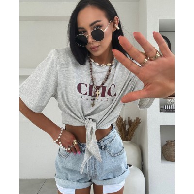 T-shirt CHIC | szary