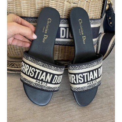 Klapki DIORy | czarne